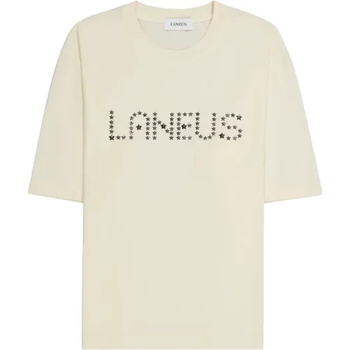 Laneus - Tops > T-Shirts - White - Laneus - Modalova