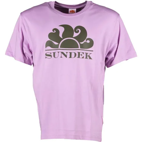 Sundek - Tops > T-Shirts - Pink - Sundek - Modalova