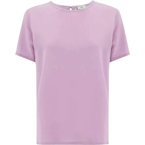 Etro - Tops > T-Shirts - Purple - ETRO - Modalova