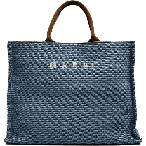 Marni - Bags > Tote Bags - Blue - Marni - Modalova