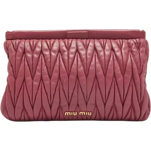 Pre-owned > Pre-owned Bags > Pre-owned Clutches - - Miu Miu Pre-owned - Modalova