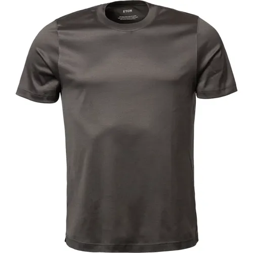 Eton - Tops > T-Shirts - Gray - Eton - Modalova