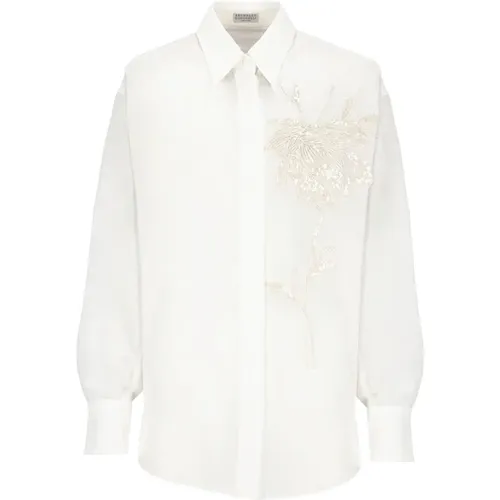 Blouses & Shirts > Shirts - - BRUNELLO CUCINELLI - Modalova