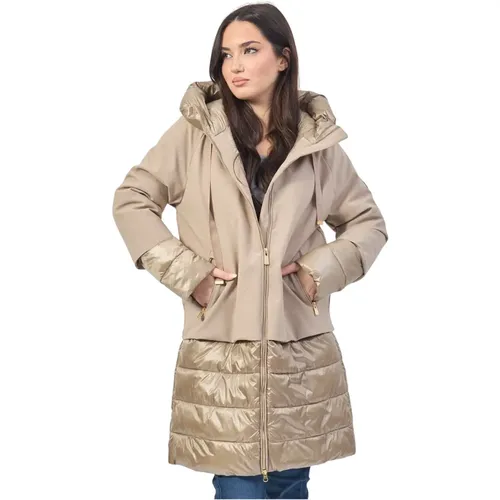 YES ZEE - Coats > Parkas - Beige - YES ZEE - Modalova