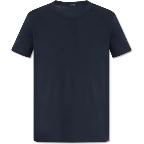 Tom Ford - Tops > T-Shirts - Blue - Tom Ford - Modalova