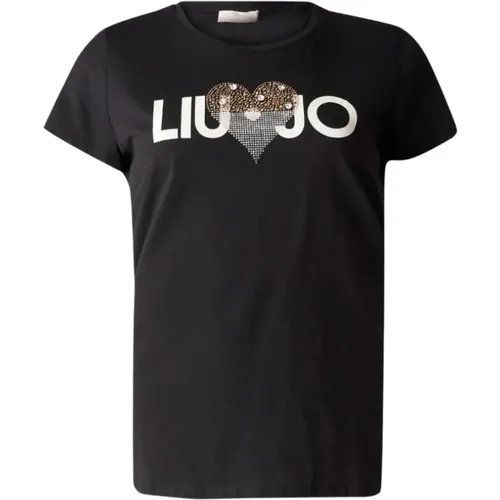 Liu Jo - Tops > T-Shirts - Black - Liu Jo - Modalova