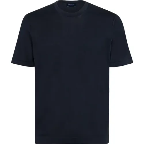 Drumohr - Tops > T-Shirts - Blue - Drumohr - Modalova