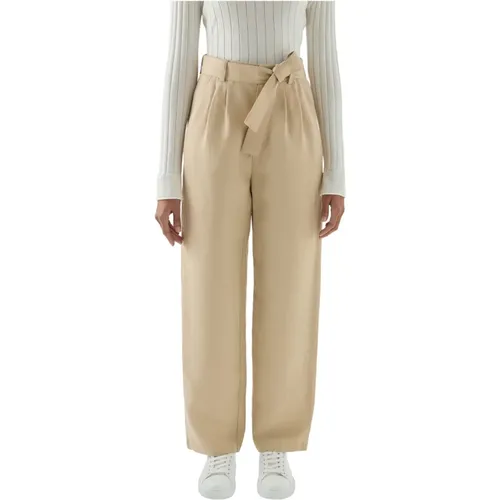 Trousers > Straight Trousers - - Woolrich - Modalova