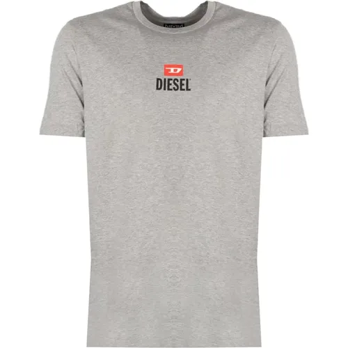 Diesel - Tops > T-Shirts - Gray - Diesel - Modalova