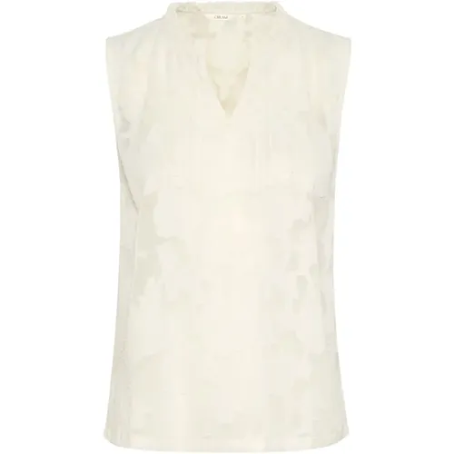 Tops > Sleeveless Tops - - Cream - Modalova