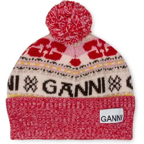 Accessories > Hats > Beanies - - Ganni - Modalova