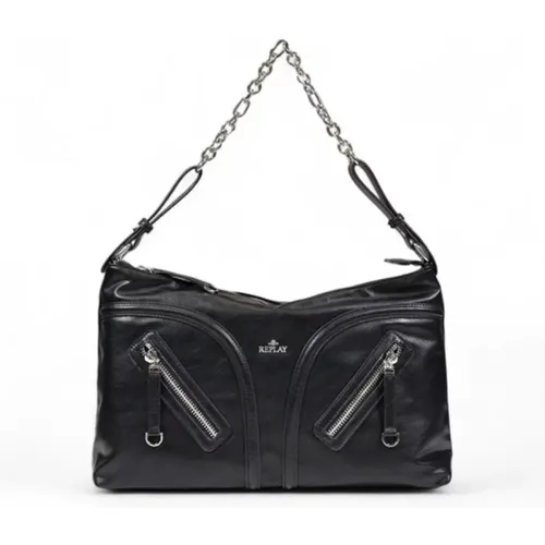 Replay - Bags > Handbags - Black - Replay - Modalova