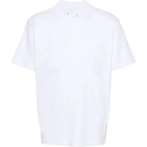 Sacai - Tops > T-Shirts - White - Sacai - Modalova