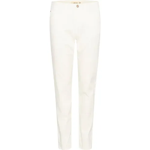 Trousers > Straight Trousers - - Cream - Modalova