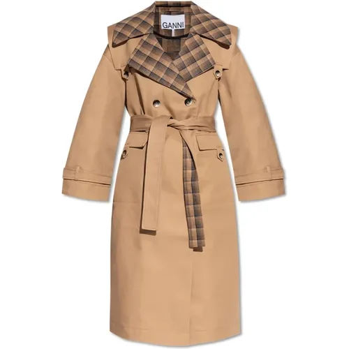 Coats > Trench Coats - - Ganni - Modalova