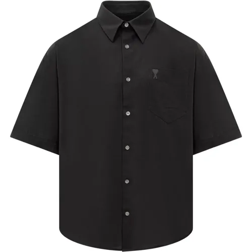 Shirts > Short Sleeve Shirts - - Ami Paris - Modalova