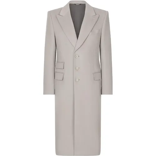 Coats > Single-Breasted Coats - - Dolce & Gabbana - Modalova