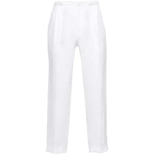 Kiton - Trousers > Chinos - White - Kiton - Modalova