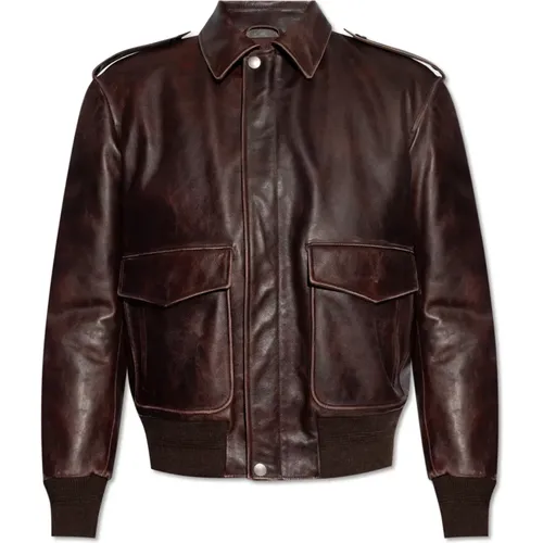 Jackets > Leather Jackets - - Bally - Modalova
