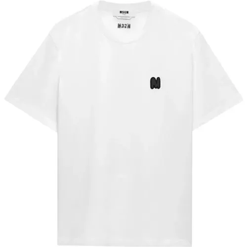 Msgm - Tops > T-Shirts - White - Msgm - Modalova