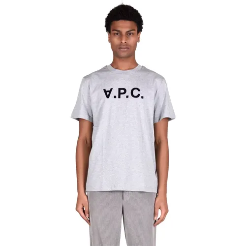 A.p.c. - Tops > T-Shirts - Gray - A.p.c. - Modalova