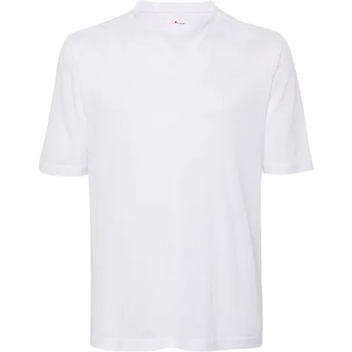 Kiton - Tops > T-Shirts - White - Kiton - Modalova