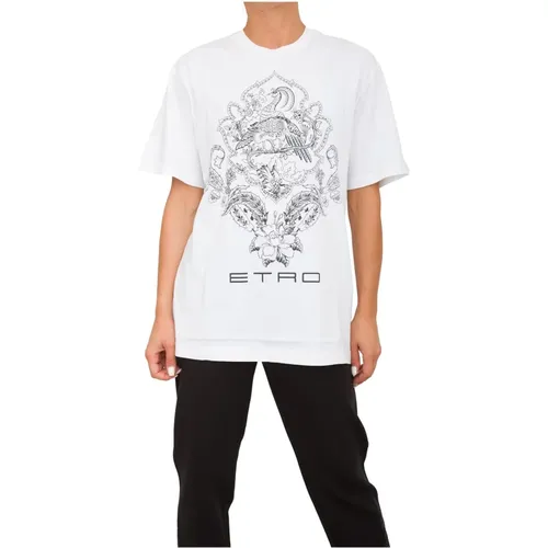 Etro - Tops > T-Shirts - White - ETRO - Modalova