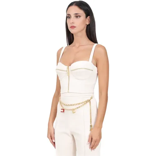 Tops > Sleeveless Tops - - Elisabetta Franchi - Modalova