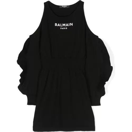 Balmain - Kids > Dresses - Black - Balmain - Modalova