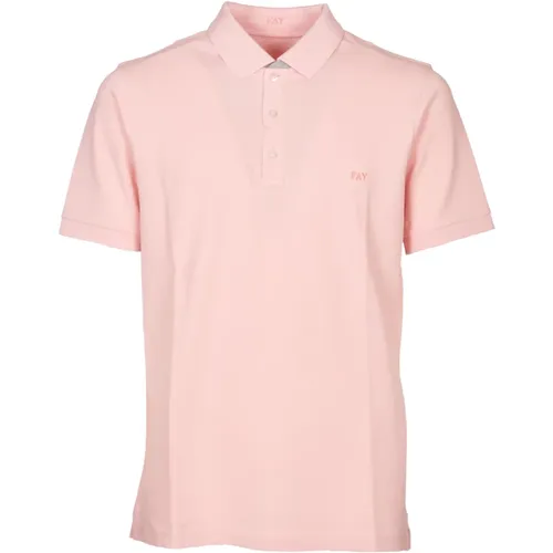 Fay - Tops > T-Shirts - Pink - Fay - Modalova