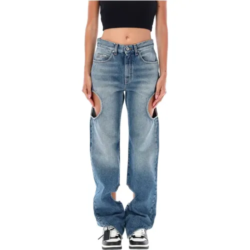 Jeans > Loose-fit Jeans - - Off White - Modalova