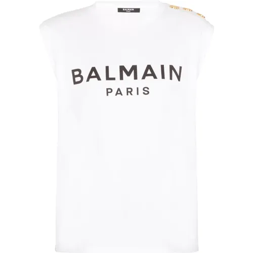 Tops > Sleeveless Tops - - Balmain - Modalova