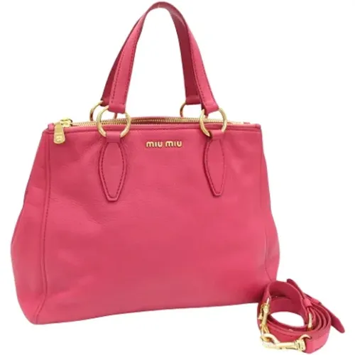 Pre-owned > Pre-owned Bags > Pre-owned Tote Bags - - Miu Miu Pre-owned - Modalova