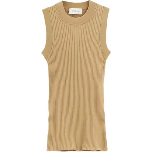 Tops > Sleeveless Tops - - SPORTMAX - Modalova