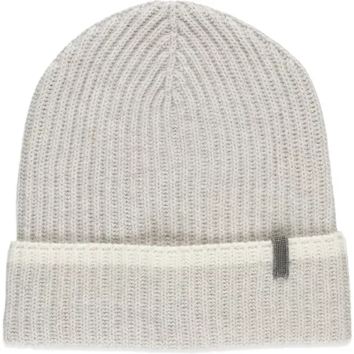 Accessories > Hats > Beanies - - BRUNELLO CUCINELLI - Modalova