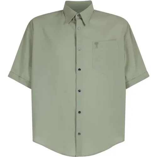 Shirts > Short Sleeve Shirts - - Ami Paris - Modalova