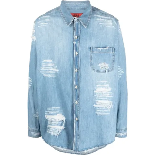 Shirts > Denim Shirts - - 424 - Modalova