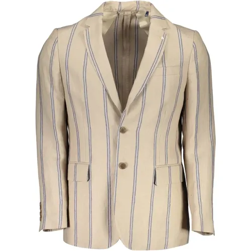 Gant - Jackets > Blazers - Beige - Gant - Modalova