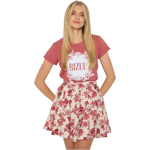 Bizuu - Tops > T-Shirts - Pink - Bizuu - Modalova