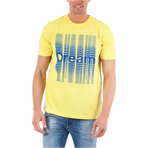 Diesel - Tops > T-Shirts - Yellow - Diesel - Modalova