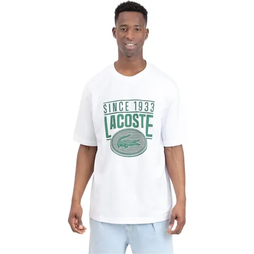 Lacoste - Tops > T-Shirts - White - Lacoste - Modalova