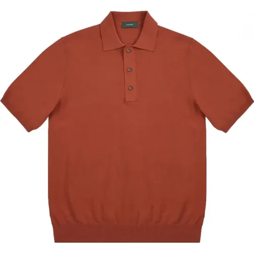 Zanone - Tops > Polo Shirts - Red - Zanone - Modalova