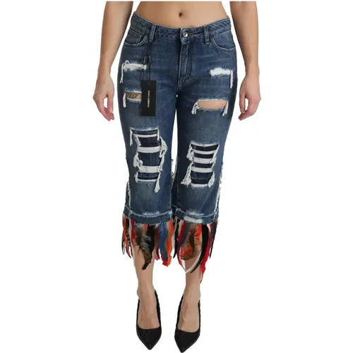 Jeans > Cropped Jeans - - Dolce & Gabbana - Modalova