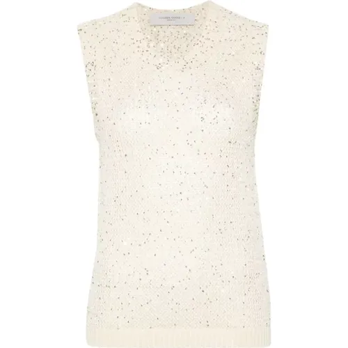 Tops > Sleeveless Tops - - Golden Goose - Modalova