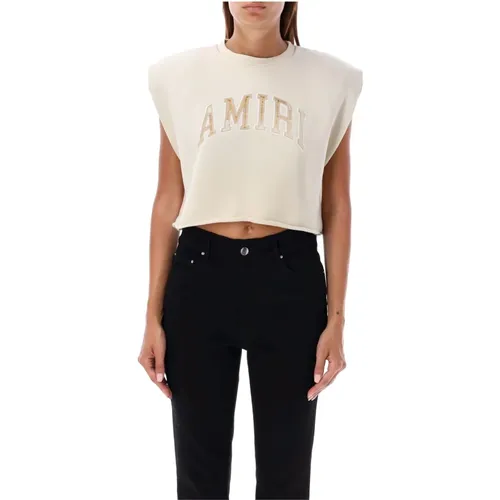 Amiri - Tops > T-Shirts - Beige - Amiri - Modalova