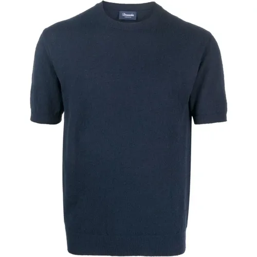 Drumohr - Tops > T-Shirts - Blue - Drumohr - Modalova