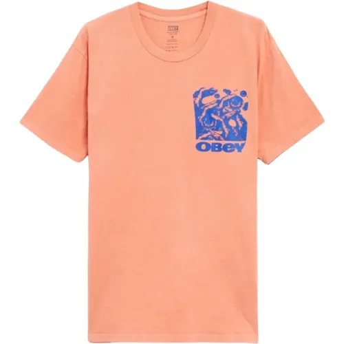 Obey - Tops > T-Shirts - Orange - Obey - Modalova