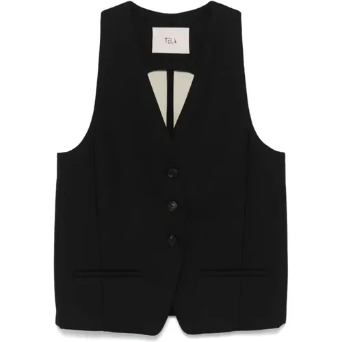 Tela - Jackets > Vests - Black - Tela - Modalova