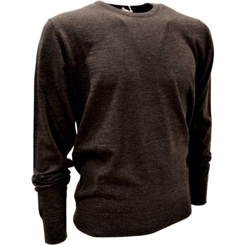 Men's Neck Sweater Made Italy Cashmere Wool and Silk - Cashmere Company - Modalova