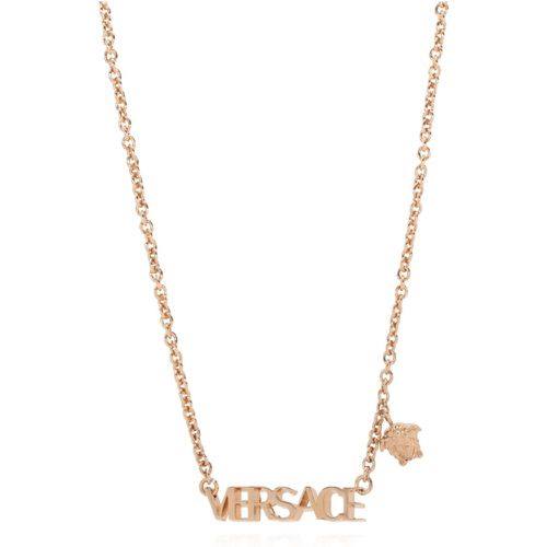 Necklace with logo Versace - Versace - Modalova